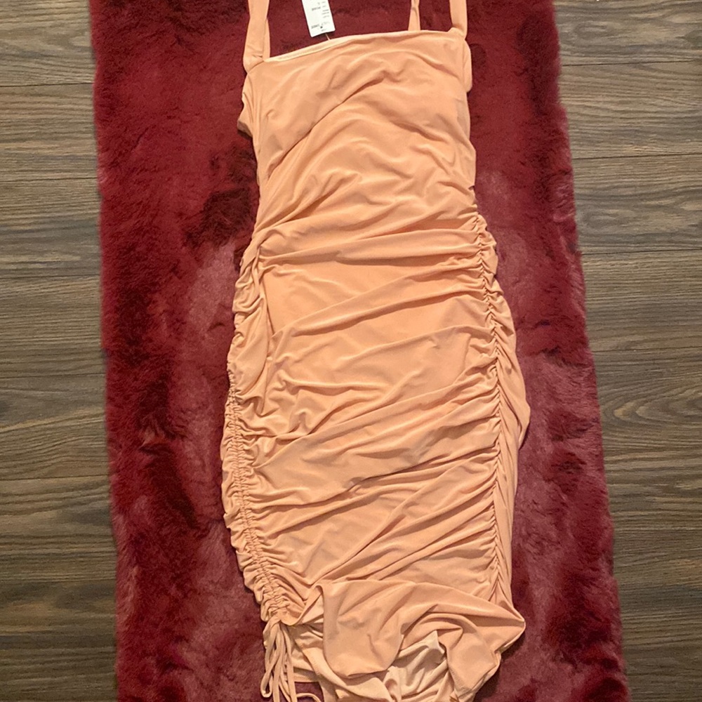 New Blush pink ruched dress